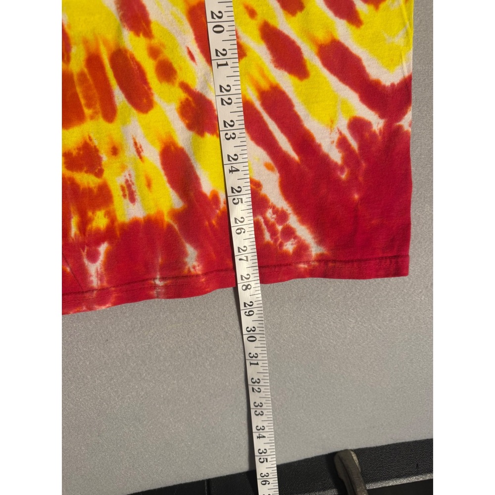 Vintage 2003 Suburban Swim League Tie Dye T Shirt Banzai Red Yellow Large - Picture 6 of 9
